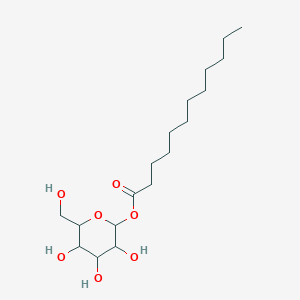 molecular formula C18H34O7 B12101483 1-O-Lauroyl-D-glucopyranose 
