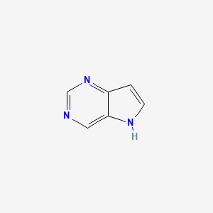 molecular formula C6H5N3 B1210150 5H-吡咯并[3,2-d]嘧啶 CAS No. 272-50-4
