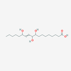 molecular formula C18H34O5 B1210154 9,10,13-trihydroxyoctadec-11-enoic acid 