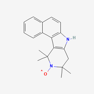 molecular formula C19H21N2O B1210162 5,6-Benzo-2,2,4,4-tetramethyl-1,2,3,4-tetrahydro-gamma-carboline-oxyl CAS No. 32890-80-5