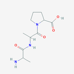 molecular formula C11H19N3O4 B12101620 H-Ala-ala-pro-OH 
