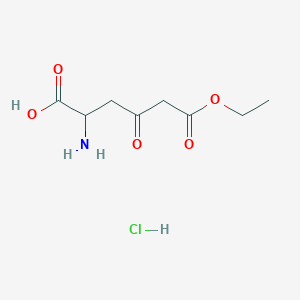 molecular formula C8H14ClNO5 B12101646 (S)-2-amino-6-ethoxy-4,6-dioxohexanoic acid-HCl 