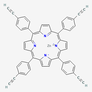molecular formula C52H28N4Zn B12101672 Zn (II) meso-Tetra(4-ethynylphenyl)porphine 