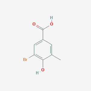 molecular formula C8H7BrO3 B12101679 3-Bromo-4-hydroxy-5-methylbenzoic acid 