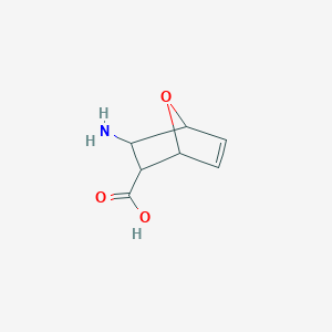 molecular formula C7H9NO3 B12101739 Rac-(1R,2S,3R,4S)-3-amino-7-oxabicyclo[2.2.1]hept-5-ene-2-carboxylic acid 