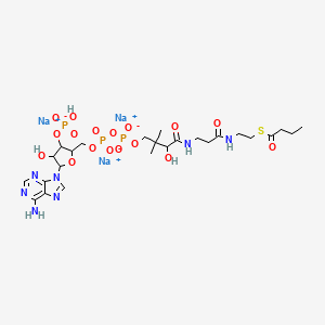 molecular formula C25H39N7Na3O17P3S B12101801 butanoyl Coenzyme A (sodium salt) 