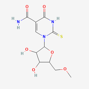 molecular formula C11H15N3O6S B12101880 5-(2-Amino-2-oxoethyl)-2-thiouridine 