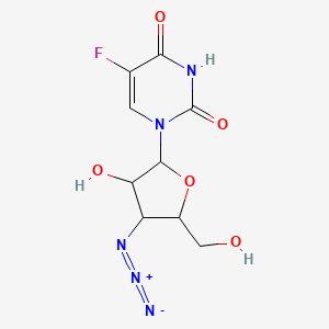molecular formula C9H10FN5O5 B12101885 3'-Azido-3'-deoxy-5-fluorouridine 