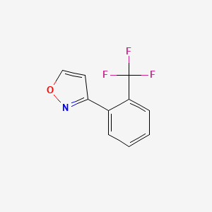 molecular formula C10H6F3NO B12101900 3-(2-(Trifluoromethyl)phenyl)isoxazole 