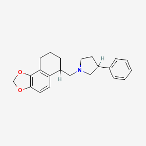 3-Phenyl-1-(6,7,8,9-tetrahydrobenzo[g][1,3]benzodioxol-6-ylmethyl)pyrrolidine