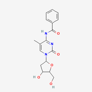 molecular formula C17H19N3O5 B12101972 N-[1-[(2R,4S,5R)-4-hydroxy-5-(hydroxymethyl)tetrahydrofuran-2-yl]-5-methyl-2-oxo-pyrimidin-4-yl]benzamide 