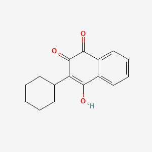 molecular formula C16H16O3 B1210199 Parvaquone CAS No. 4042-30-2