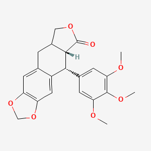 molecular formula C22H22O7 B1210202 Isodeoxypodophyllotoxin CAS No. 69222-20-4