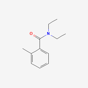 molecular formula C12H17NO B1210204 N,N-Diethyl-2-methylbenzamide CAS No. 2728-04-3