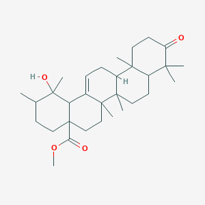 molecular formula C31H48O4 B12102045 methyl 1-hydroxy-1,2,6a,6b,9,9,12a-heptamethyl-10-oxo-3,4,5,6,6a,7,8,8a,11,12,13,14b-dodecahydro-2H-picene-4a-carboxylate 