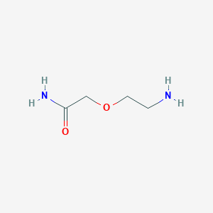 molecular formula C4H10N2O2 B12102047 2-(2-Aminoethoxy)acetamide 