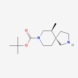molecular formula C14H26N2O2 B12102054 tert-butyl rel-(5R,6S)-6-methyl-2,8-diazaspiro[4.5]decane-8-carboxylate 
