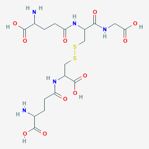 molecular formula C18H29N5O11S2 B12102084 L-gamma-Glutamyl-L-cysteinyl glutathione 