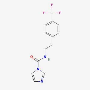 molecular formula C13H12F3N3O B12102102 N-{2-[4-(trifluoromethyl)phenyl]ethyl}-1H-imidazole-1-carboxamide 