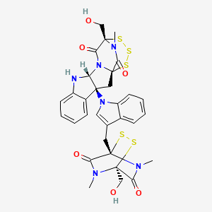 molecular formula C31H30N6O6S5 B1210217 Chetoseminudin A 