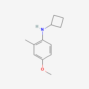 molecular formula C12H17NO B12102186 N-cyclobutyl-4-methoxy-2-methylaniline 