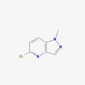 molecular formula C7H6BrN3 B12102192 5-Bromo-1-methyl-1H-pyrazolo[4,3-b]pyridine 