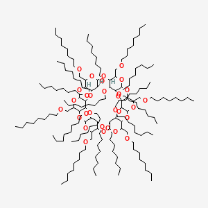 molecular formula C180H348O30 B12102226 a-Cyclodextrin,2A,2B,2C,2D,2E,2F,3A,3B,3C,3D,3E,3F,6A,6B,6C,6D,6E,6F-octadeca-O-octyl- 
