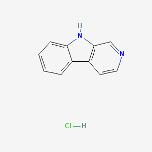 molecular formula C11H9ClN2 B1210227 9H-pyrido[3,4-b]indole hydrochloride CAS No. 7259-44-1