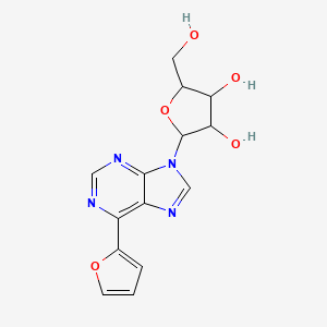 molecular formula C14H14N4O5 B12102274 6-(Furan-2-yl)purine-beta-D-riboside 