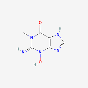 molecular formula C6H7N5O2 B1210230 3-Hydroxy-1-methylguanine CAS No. 30345-23-4