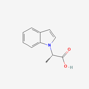 molecular formula C11H11NO2 B12102305 (S)-2-(1H-Indol-1-yl)propanoic acid 
