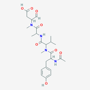molecular formula C25H36N4O8 B12102312 AC-Tyr-(nme)val-ala-(nme)asp-cho 