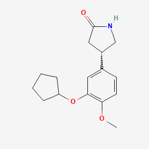 molecular formula C16H21NO3 B1210236 (S)-Rolipram CAS No. 85416-73-5