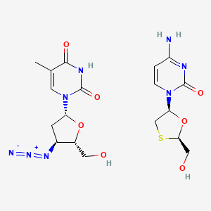 B1210242 Lamivudine and zidovudine CAS No. 165456-81-5