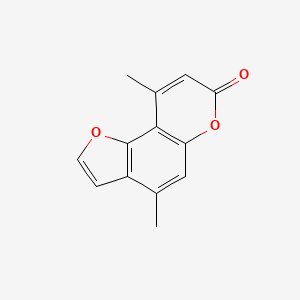 7H-Furo(2,3-f)(1)benzopyran-7-one, 4,9-dimethyl-