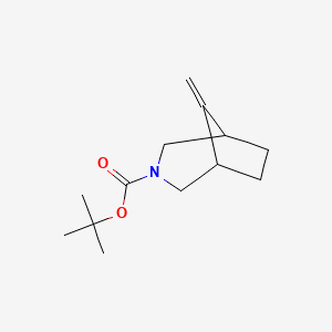 molecular formula C13H21NO2 B12102446 Tert-butyl 8-methylene-3-azabicyclo[3.2.1]octane-3-carboxylate 