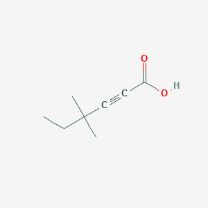 molecular formula C8H12O2 B12102478 4,4-Dimethylhex-2-ynoic acid 