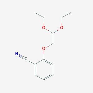 molecular formula C13H17NO3 B12102530 2-(2,2-Diethoxyethoxy)benzonitrile 