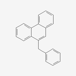 molecular formula C21H16 B12102618 9-Benzylphenanthrene CAS No. 605-05-0