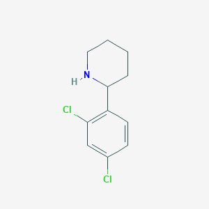 molecular formula C11H13Cl2N B12102648 2-(2,4-Dichlorophenyl)piperidine CAS No. 383128-61-8