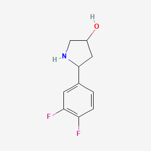 molecular formula C10H11F2NO B12102680 5-(3,4-Difluorophenyl)pyrrolidin-3-ol CAS No. 1341419-89-3
