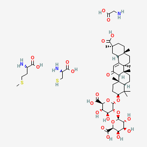 molecular formula C52H85N3O22S2 B1210269 Stronger neominophagen C CAS No. 88863-96-1
