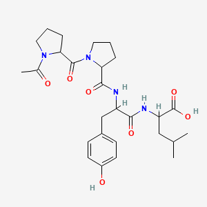molecular formula C27H38N4O7 B12102691 Ac-DL-Pro-DL-Pro-DL-Tyr-DL-Leu-OH 