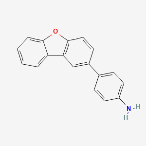 molecular formula C18H13NO B12102774 4-(Dibenzo[b,d]furan-2-yl)aniline 