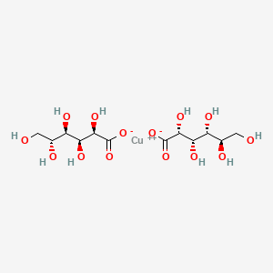 molecular formula C12H22CuO14 B1210280 Copper gluconate CAS No. 527-09-3