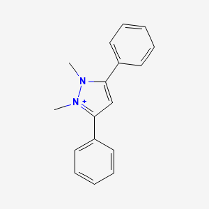 molecular formula C17H17N2+ B1210283 Difenzoquat CAS No. 49866-87-7