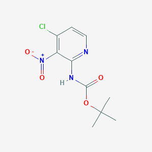 molecular formula C10H12ClN3O4 B12102862 tert-Butyl (4-chloro-3-nitropyridin-2-yl)carbamate 