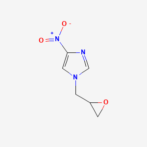 molecular formula C6H7N3O3 B12102958 4-Nitro-1-(2-oxiranylmethyl)-1h-imidazole CAS No. 119193-95-2