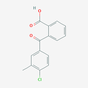 molecular formula C15H11ClO3 B121030 2-(4-氯-3-甲基苯甲酰)苯甲酸 CAS No. 141123-11-7