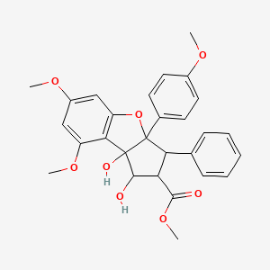 molecular formula C28H28O8 B12103007 Rocaglamide J 